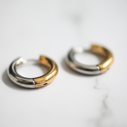 Dual tone hoop pierce 128 Combi