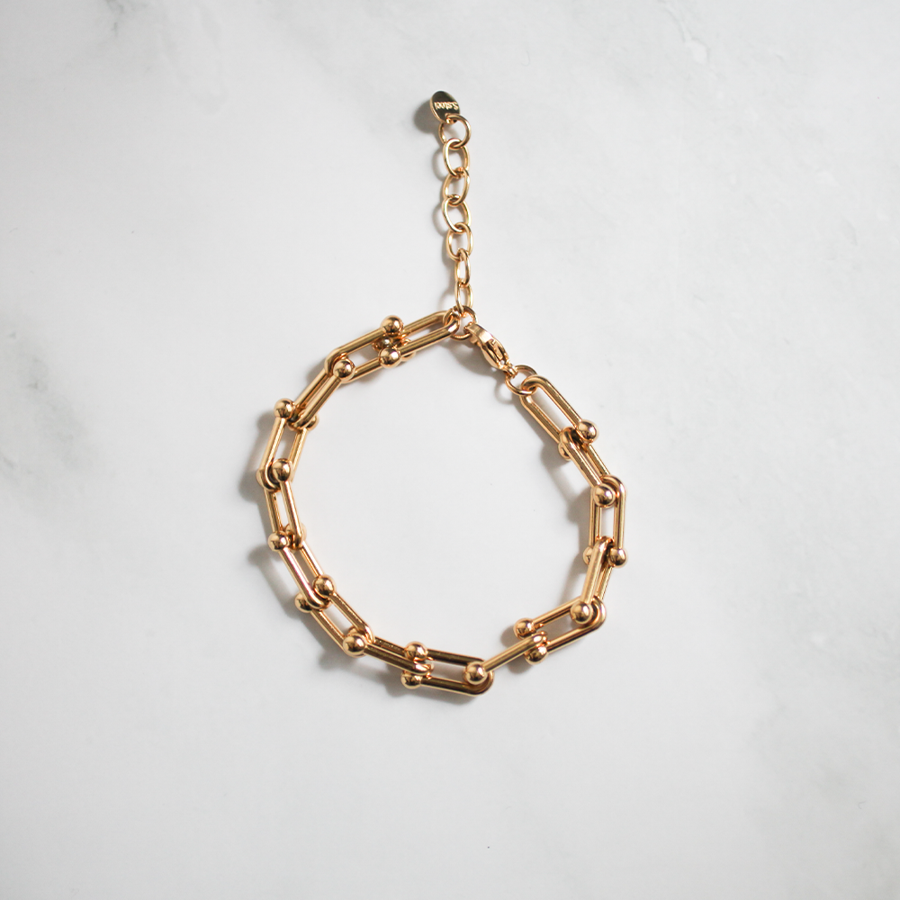 Metal module bracelet 119 Gold