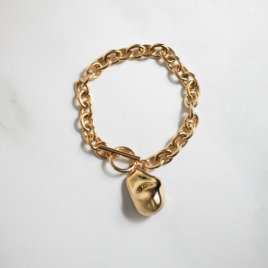 Sculpt charm bracelet 122 Gold