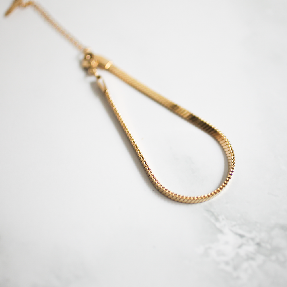 Sleek chain bracelet 112 Gold