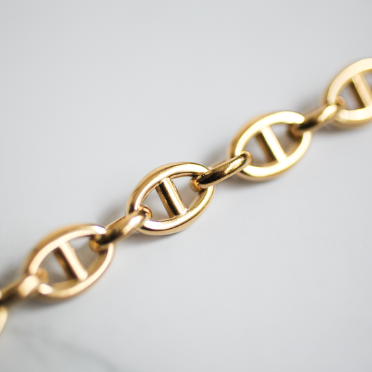 Oval bar bracelet 118 Gold