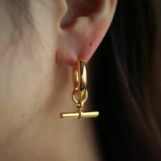 Swing bar hoop 162 Gold