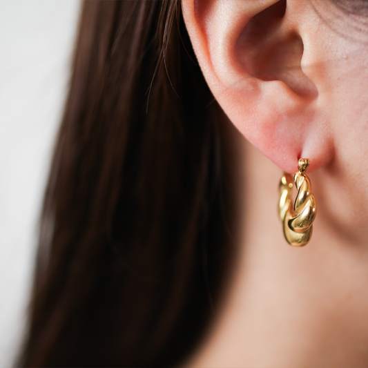 Twist hoop pierce 125 Gold