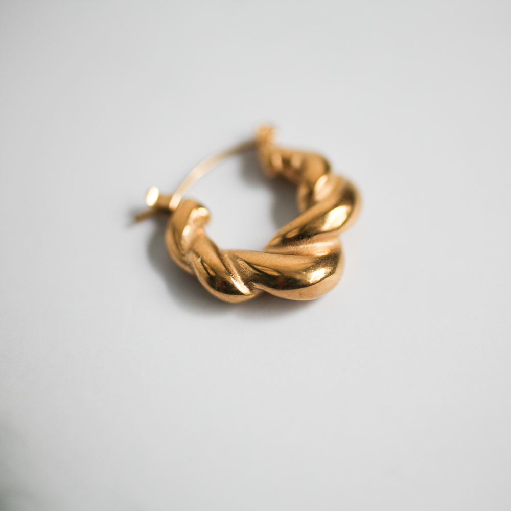 Twist hoop pierce 125 Gold