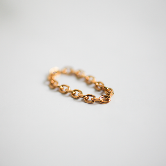Slim chain ring 154 Gold