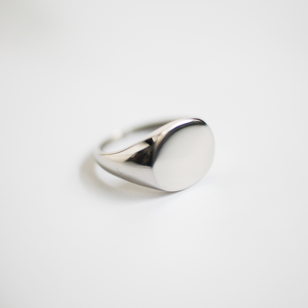Blank signet ring 060 Silver
