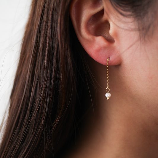 Drop pearl pierce 151 Gold