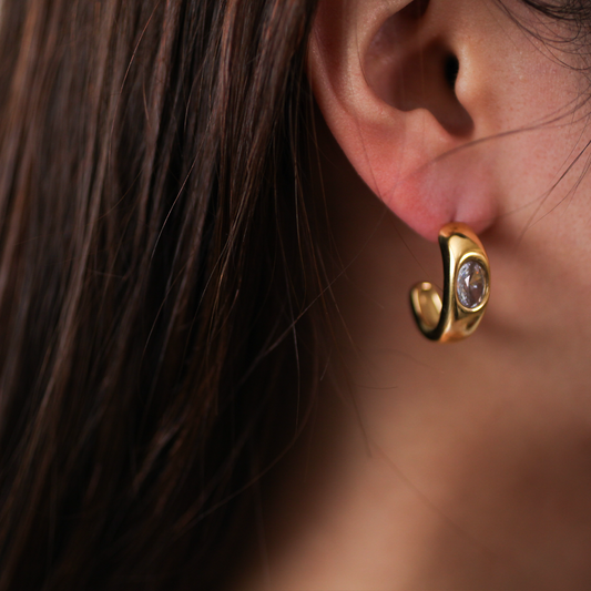 Glossy dome pierce 166 Gold