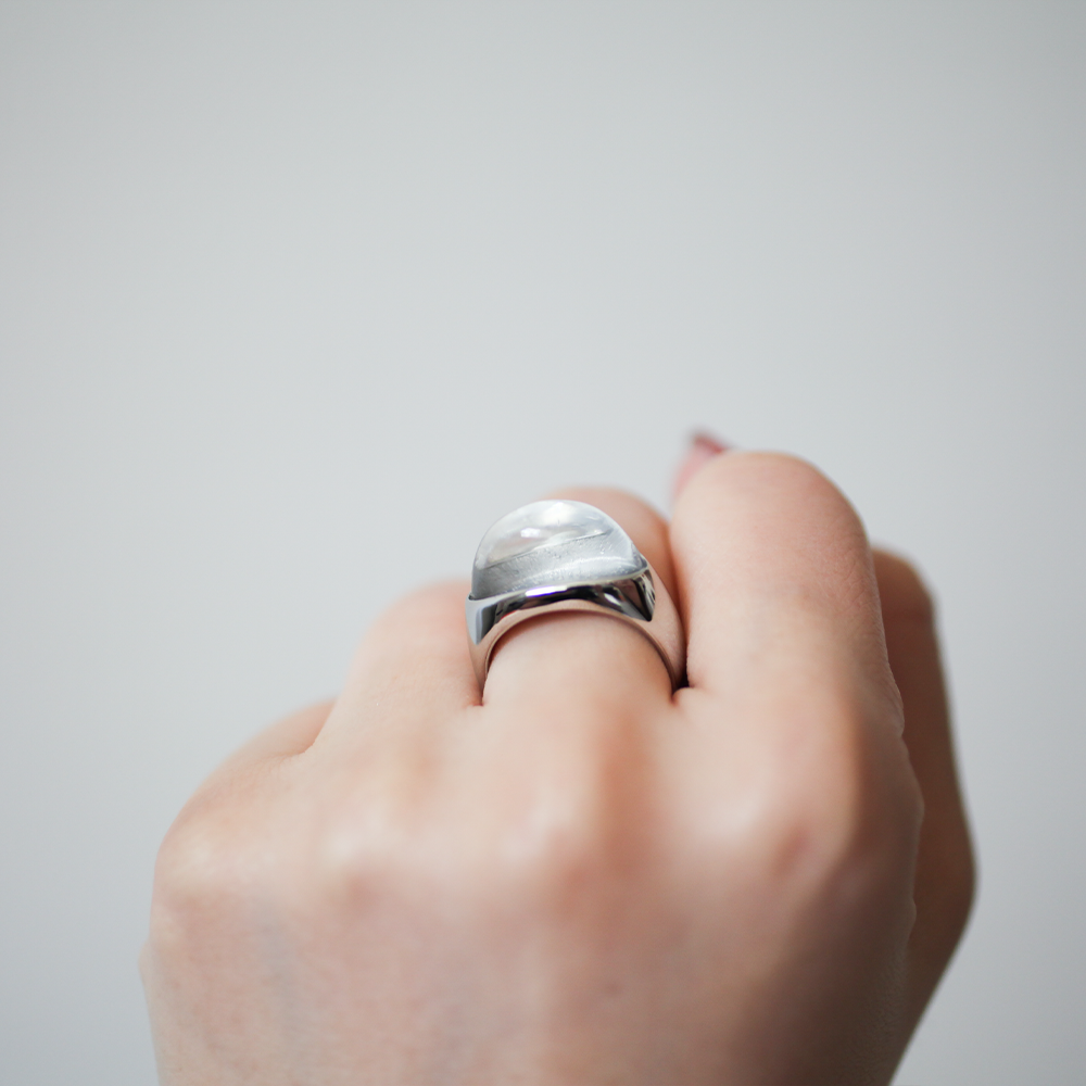 Clear resin ring 146 Silver