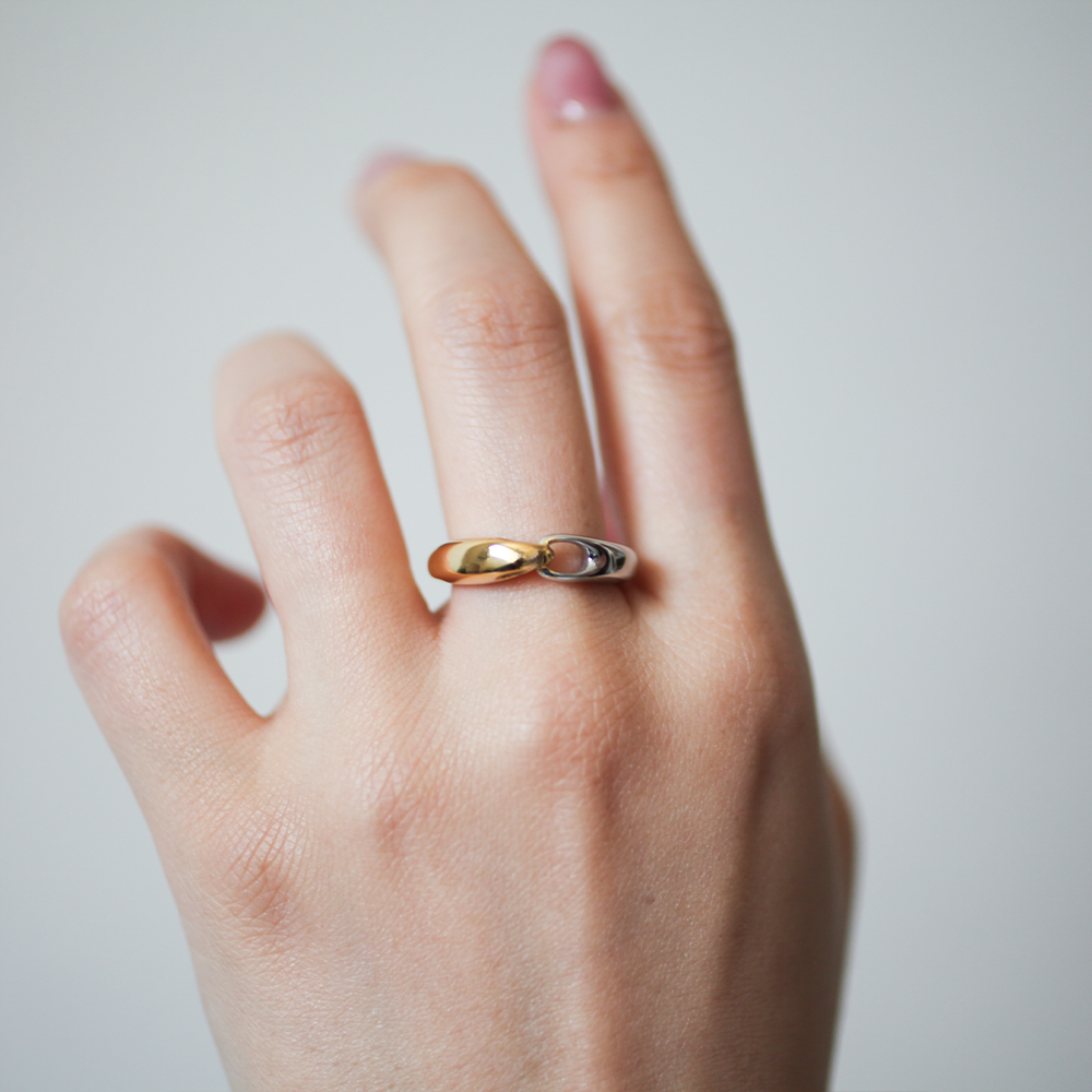 Combi joint ring 142 GoldSilver