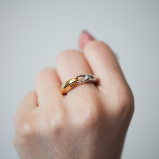 Combi joint ring 142 GoldSilver