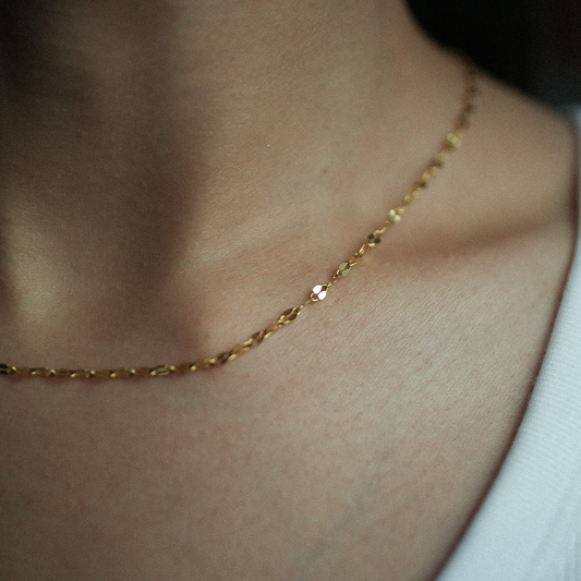 Gleam link necklace 217 Gold L