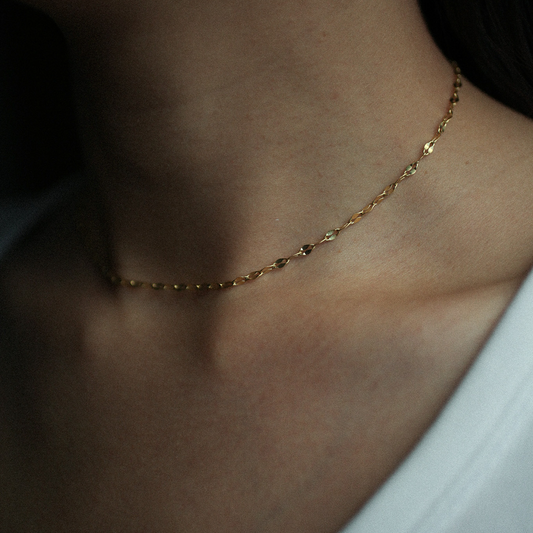 Gleam link necklace 217 Gold S