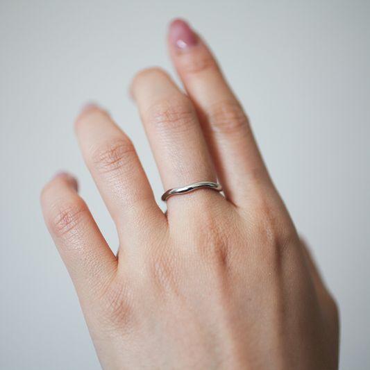 Wave ring 059 Silver