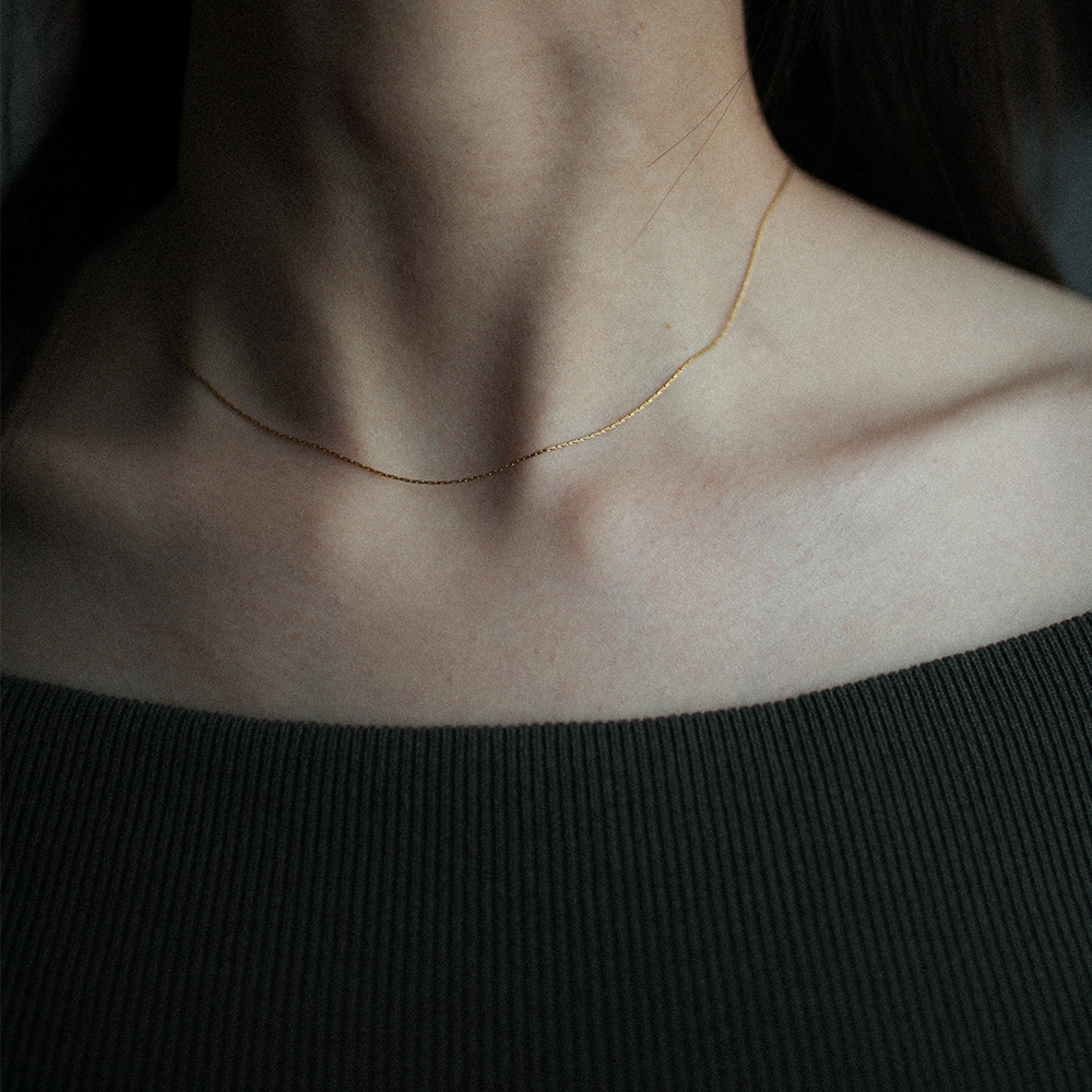 Whisper line necklace 186 Gold – Sai | Official online store