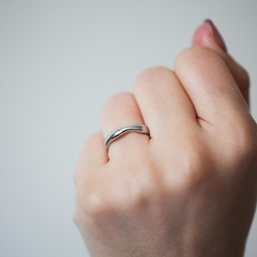 Melt ring 057 Silver
