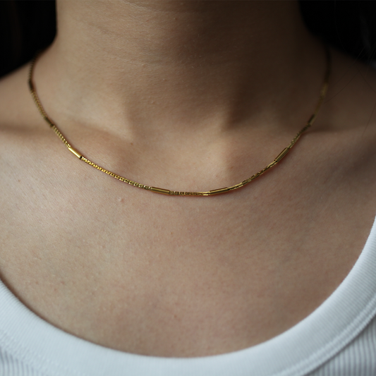 Bar Link Necklace 007