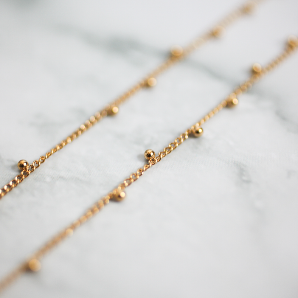 Dot chain necklace 009