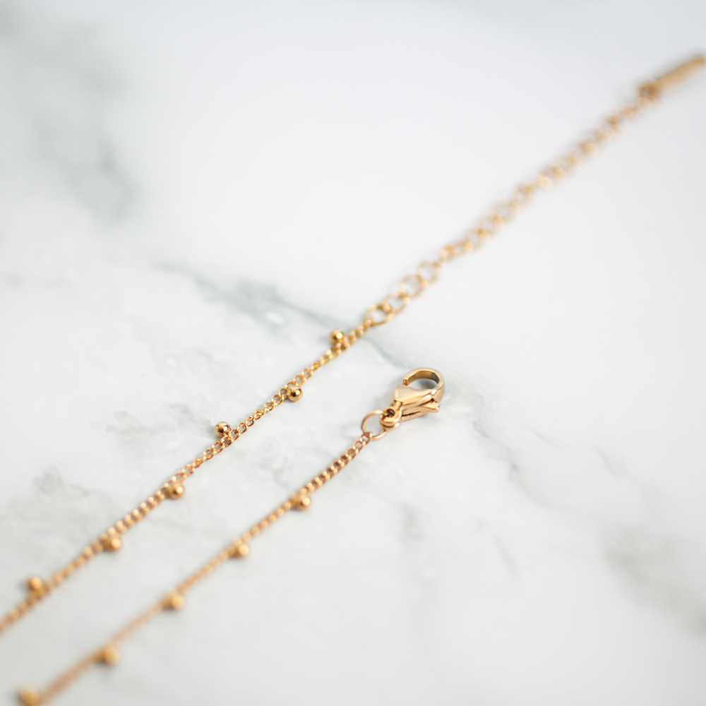 Dot chain necklace 009
