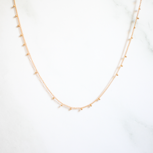 Dot chain necklace 009