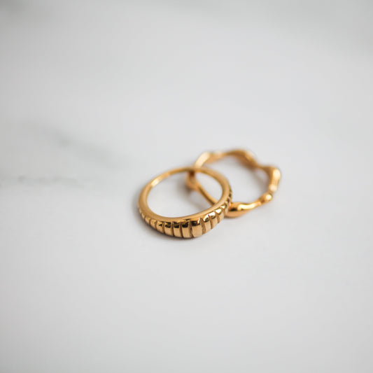 Ripple ring 062 Gold