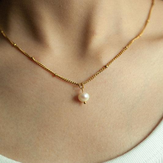 Dew pearl necklace 193 Gold