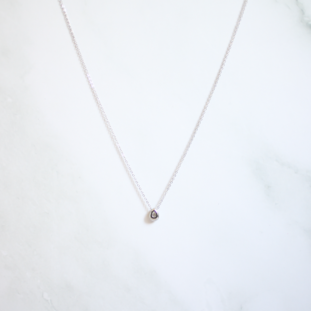 Solo Grain Necklace 055 Silver