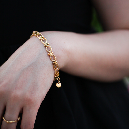 Twist chain bracelet 004