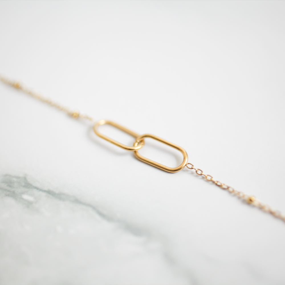 Link Necklace 033 Gold