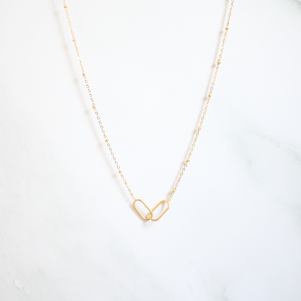 Link Necklace 033 Gold
