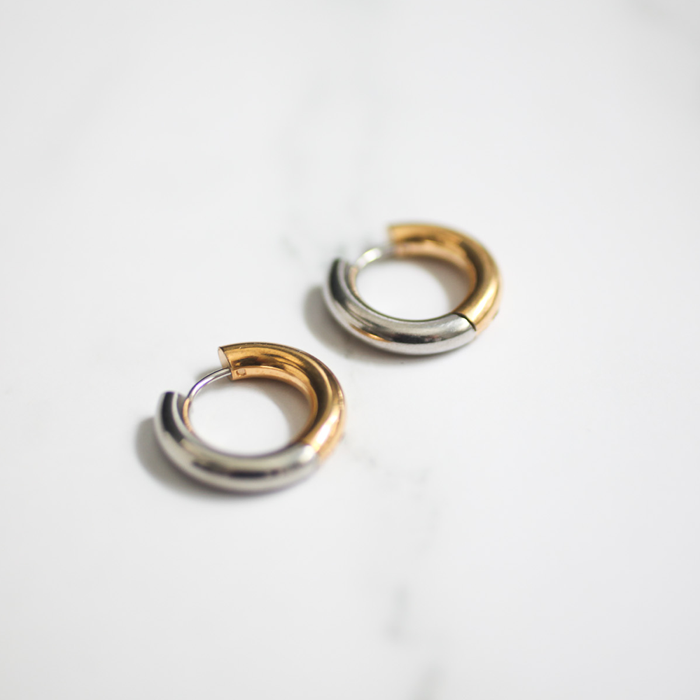 Dual tone hoop pierce 128 Combi