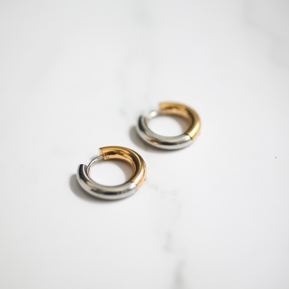 Dual tone hoop pierce 128 Combi