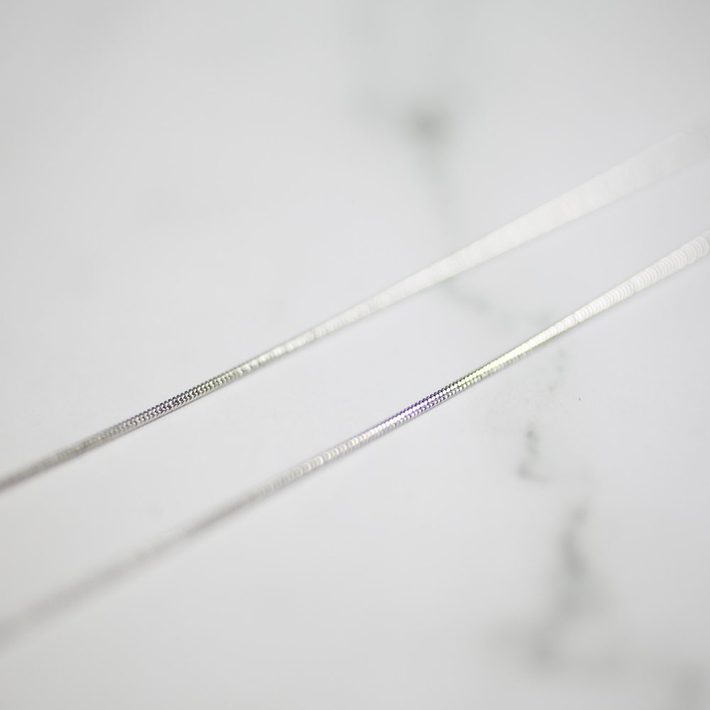 Silky trace necklace 137 Silver