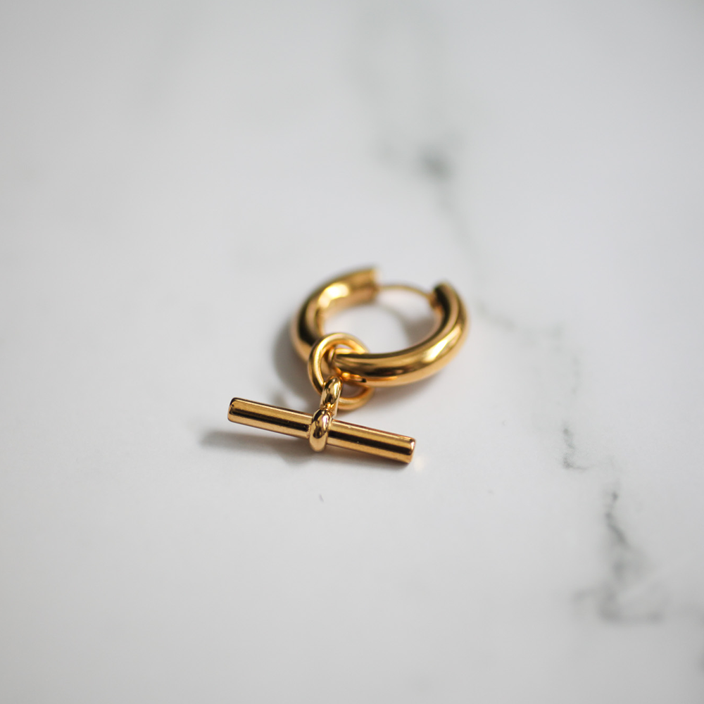 Swing bar hoop 162 Gold