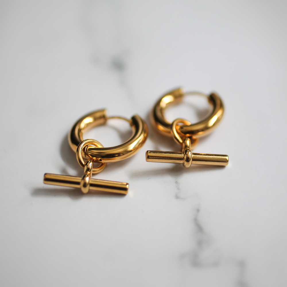 Swing bar hoop 162 Gold