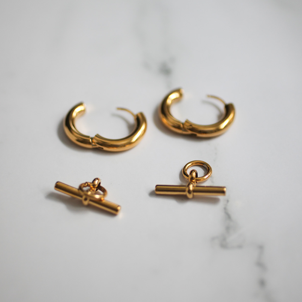 Swing bar hoop 162 Gold