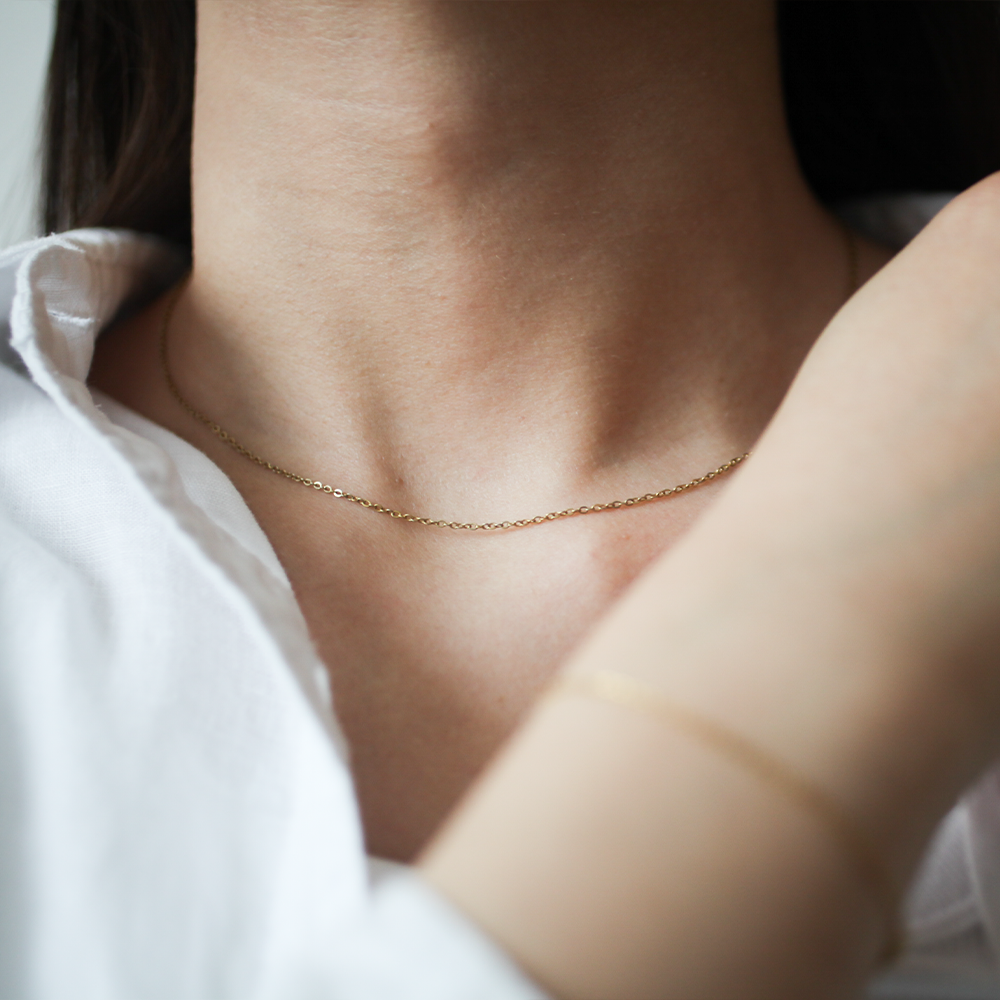 Grain necklace 138 Gold