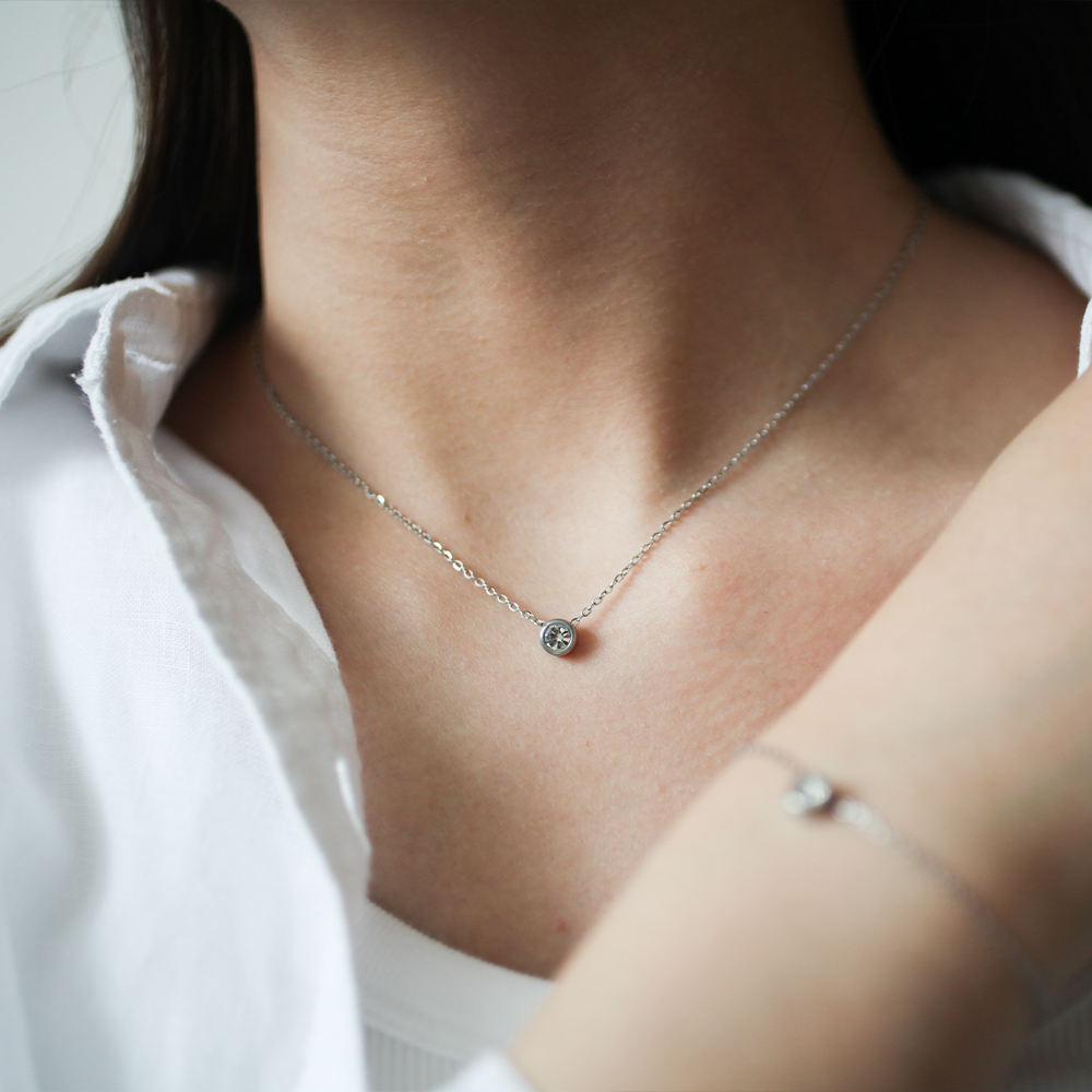 Grain necklace 138 Silver