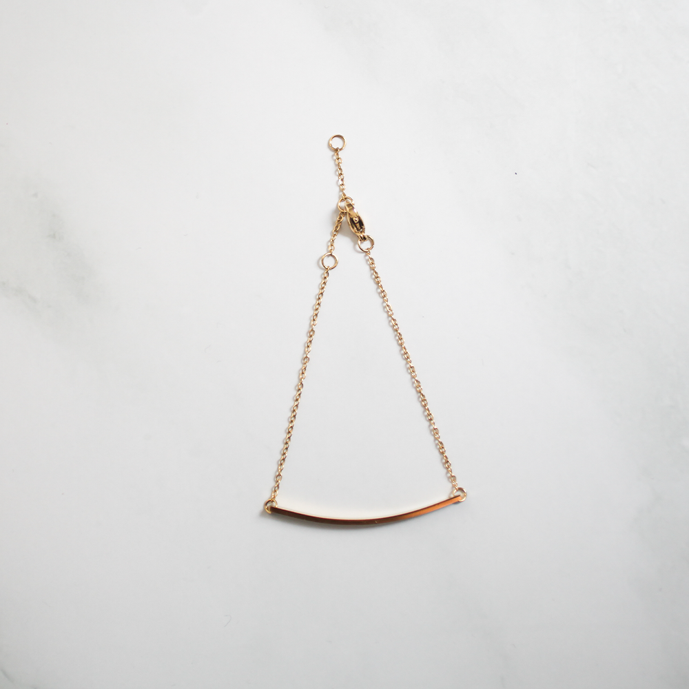 Plain bar bracelet 110 Gold