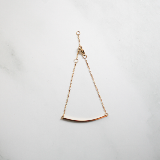 Plain bar bracelet 110 Gold