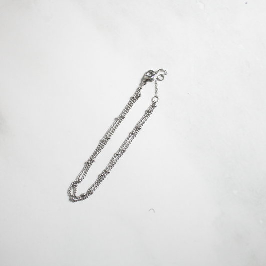 Cluster chain bracelet 108 Silver