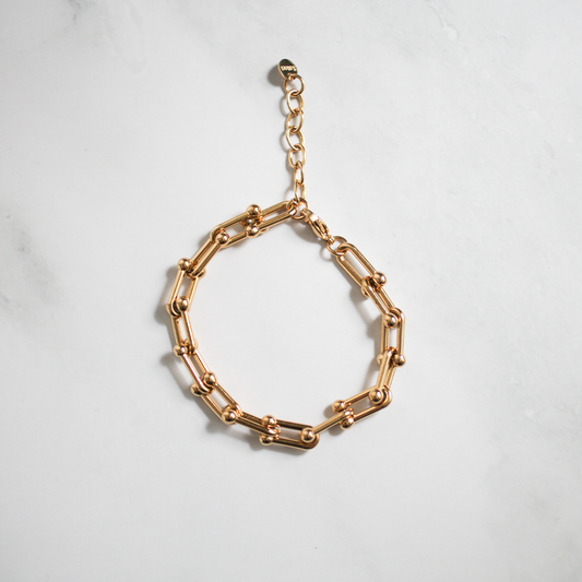 Metal module bracelet 119 Gold