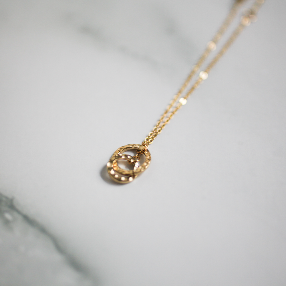 Linked circle bracelet 159 Gold