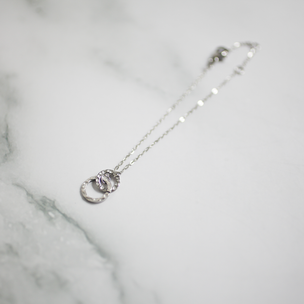 Linked circle bracelet 159 Silver