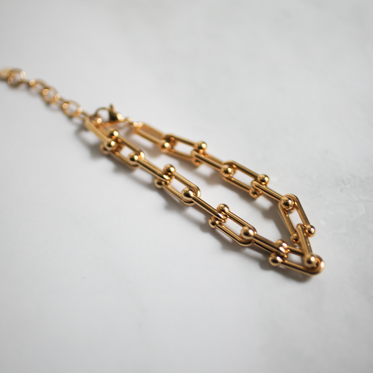 Metal module bracelet 119 Gold