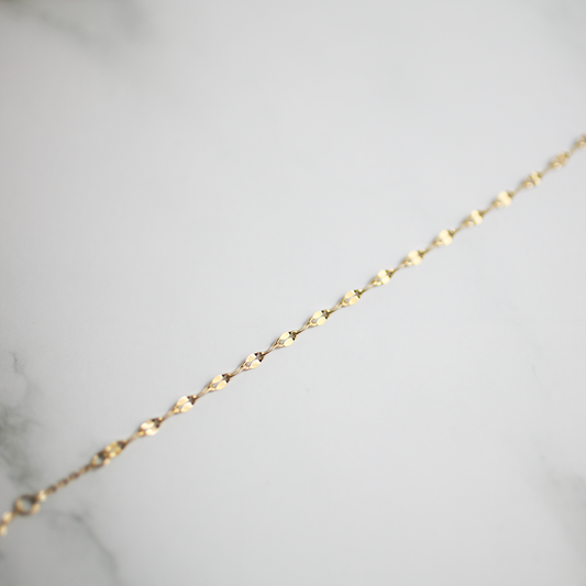 Facet chain bracelet 123 Gold