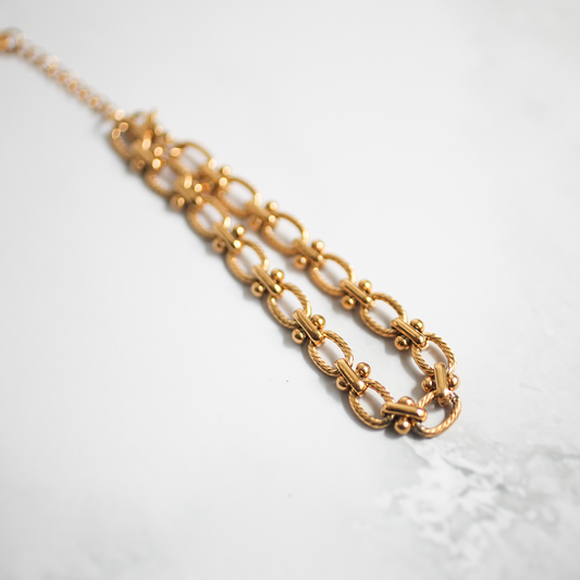Twist chain bracelet 004