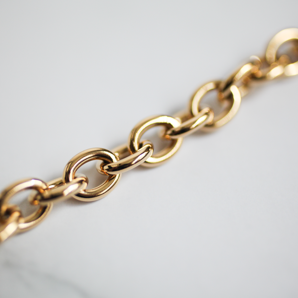 Sculpt charm necklace 123 Gold