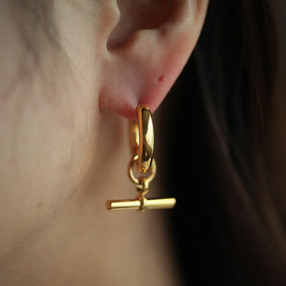 Swing bar hoop 162 Gold