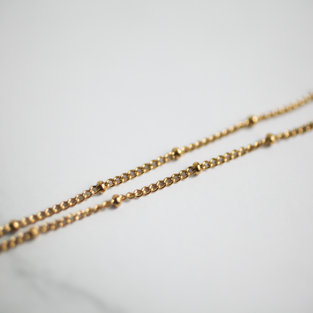 Cluster chain bracelet 108 Gold